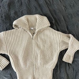 Zara knit zip up
